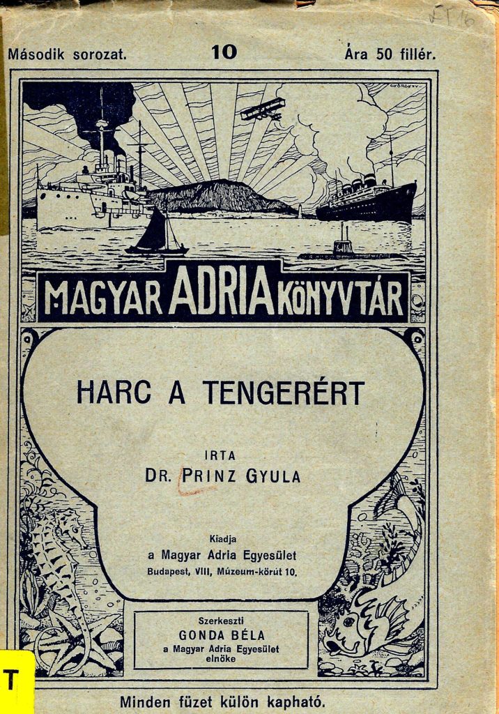 7. kép Harc a tengerért című művének címlapja (1916)